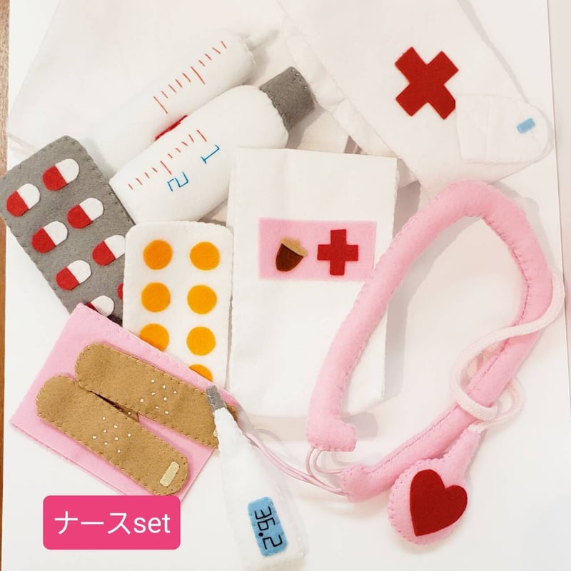 36 フェルトままごと　お医者さん　オーダーページ 36 フェルトままごと お医者さん オーダーページ