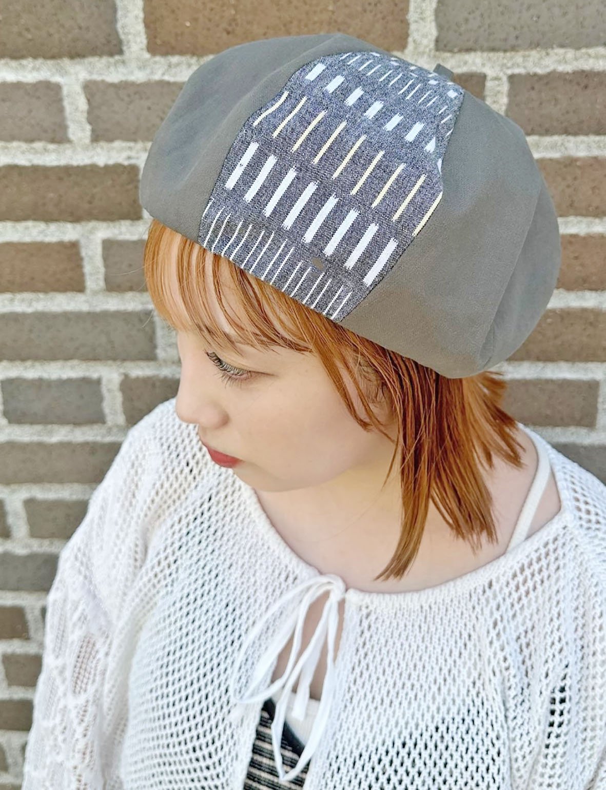 絣ベレー帽 久留米絣 ハヘンタイラベレー帽 TUG-045 | SIDETRIP online