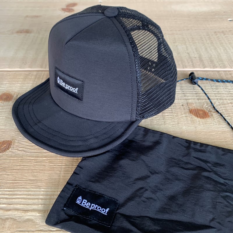 撥水ナイロン フィールドメッシュキャップ サコッシュ付 BP-C002