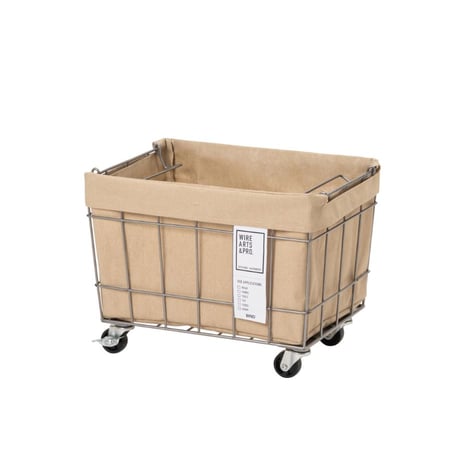 WIRE ARTS & PRO FOLDING STACKING BASKET 2 with CASTER / スタッキング バスケット 2段