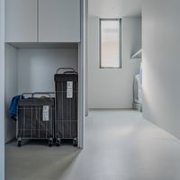 WIRE ARTS & PRO FOLDING LAUNDRY BASKET with CASTER 40L SLIM / ランドリーバスケット