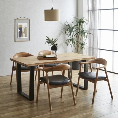 Natural oak Table ラバーウッド 160/180