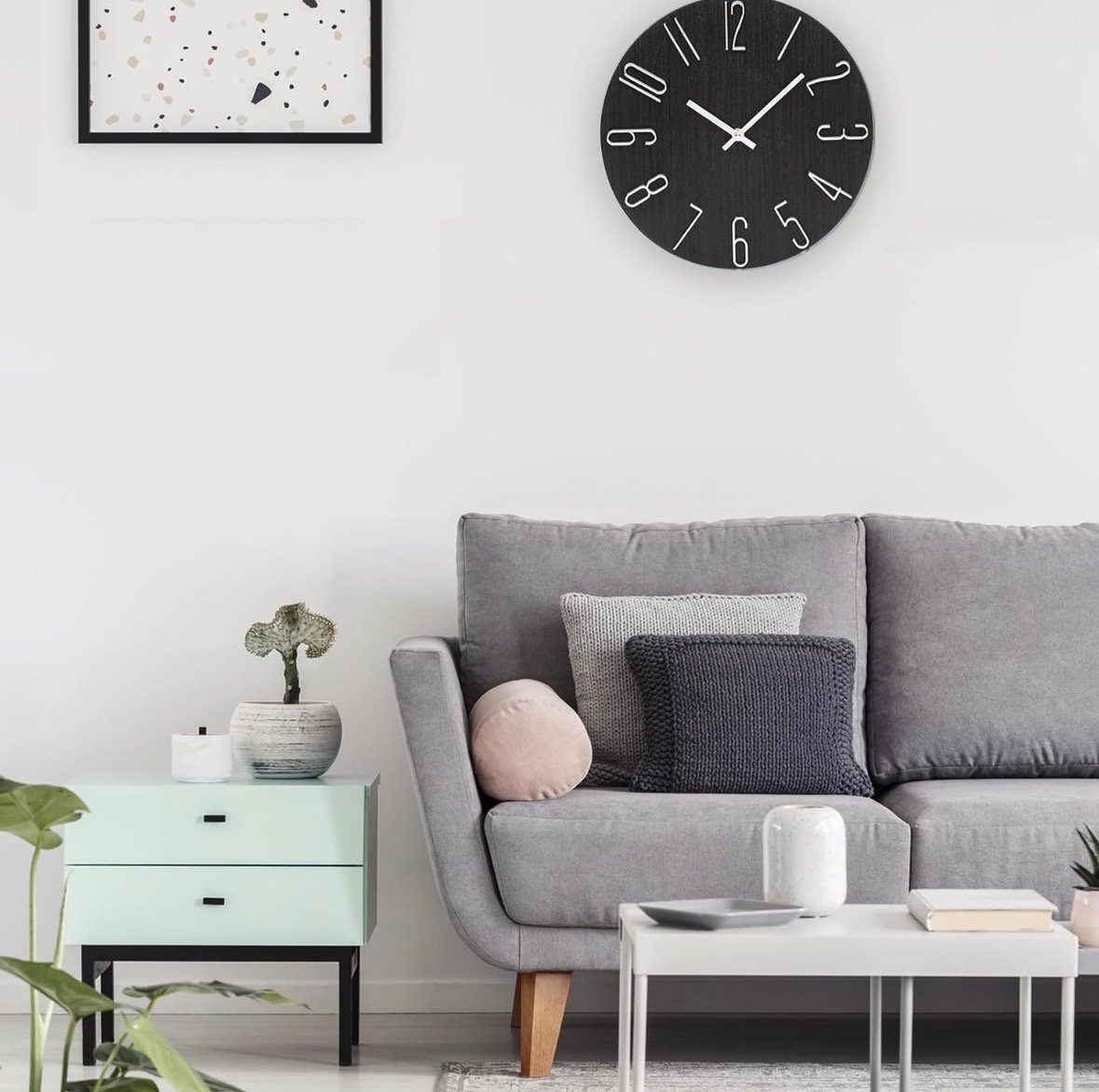 デザイナーズウォールクロック/black×white | SALT(ソルト)公式
