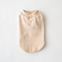 petme シンプルテイストハイネック border / brown