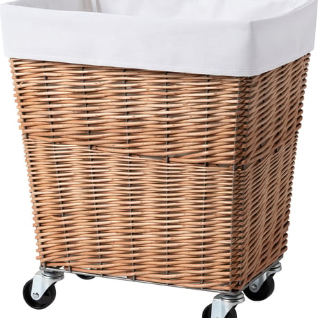 WILLOW LAUNDRY BASKET with CASTER 34L