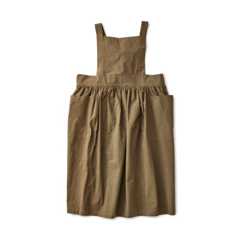 美品　apolina PINAFORE エプロンワンピース　2-3y ピナフォアエプロン DR pinaforaproDR コットン | SALT(ソルト)公式イン