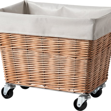 WILLOW LAUNDRY BASKET with CASTER 28L