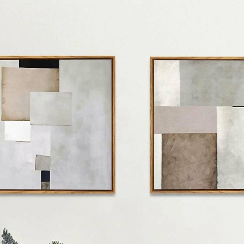ミニマルモダンアートパネル2枚セットC | SALT(ソルト)公式インテリア