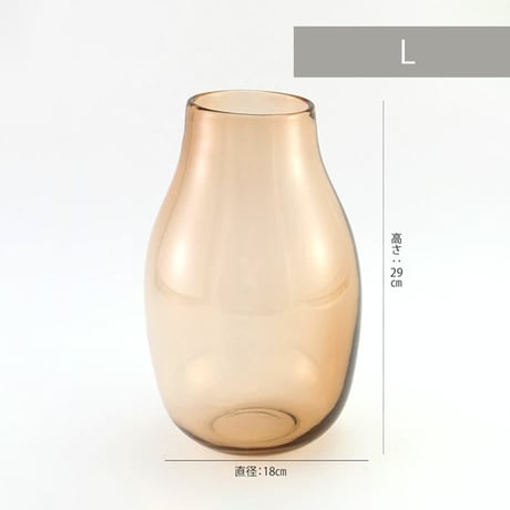 nuance glass フラワーベース -balance-