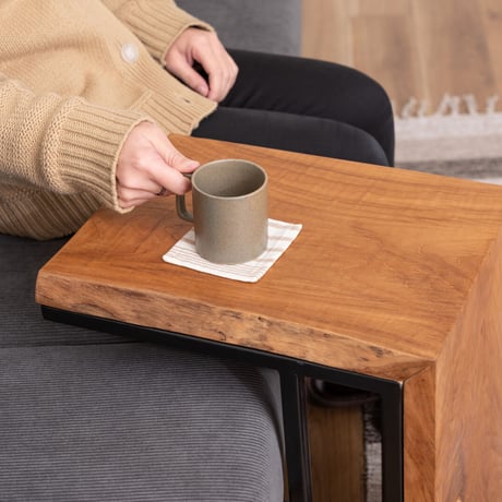 teak material サイドテーブル