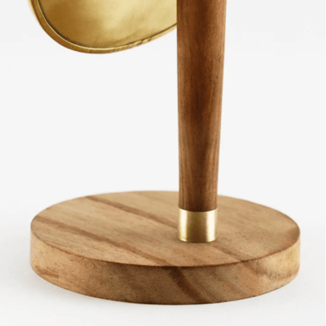 brass＆Wood スタンドミラー オーバル