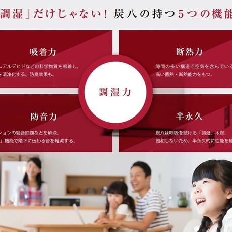 出雲屋炭八調湿木炭セット