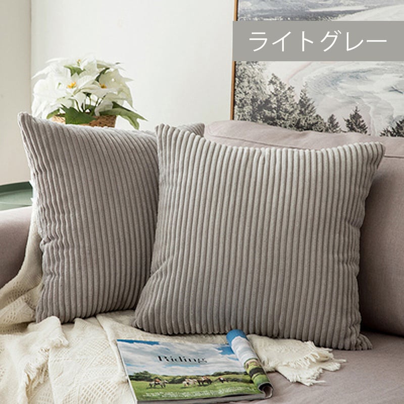 RRMR様専用 クッションカバー 45×45 赤 コーデュロイ クッション ハワイ 