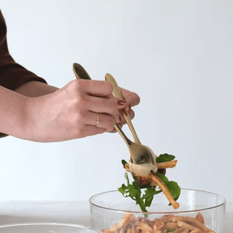 brass salad server スプーン