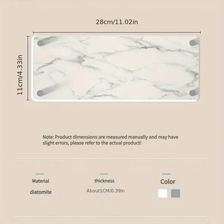 DRYSENSE Tray marble