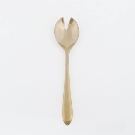 brass salad server 先割れスプーン