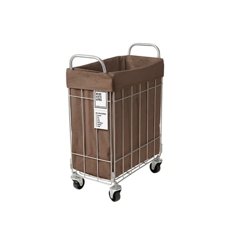 WIRE ARTS＆PRO FOLDING LAUNDRY BASKET with CASTER 28L SLIM / ランドリーバスケット