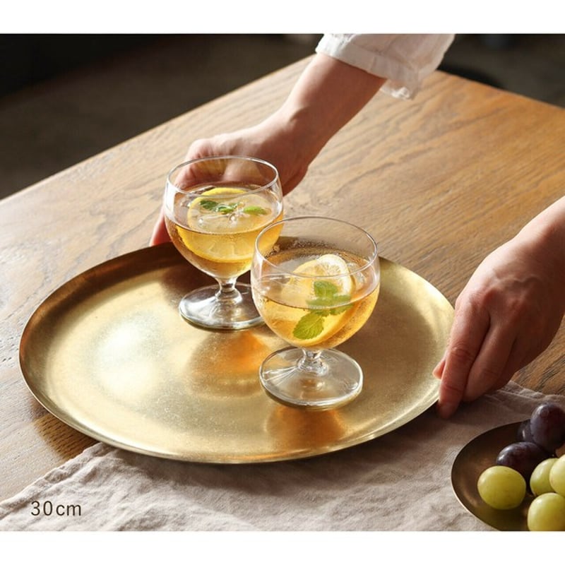 ステンレス ゴールドラウンドプレート | SALT(ソルト)公式インテリア