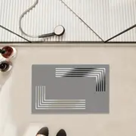 グラフィックデザイン珪藻土バスマット