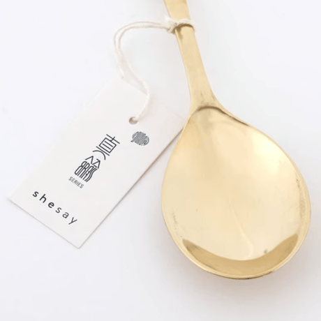 brass salad server スプーン