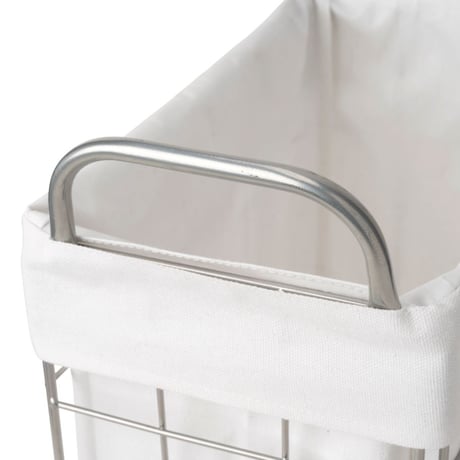 WIRE ARTS＆PRO FOLDING LAUNDRY BASKET with CASTER 28L SLIM / ランドリーバスケット
