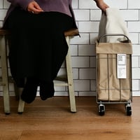 WIRE ARTS＆PRO FOLDING LAUNDRY BASKET with CASTER 28L SLIM / ランドリーバスケット
