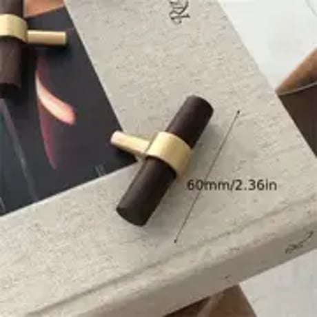 木と金のミニマルウォールフック