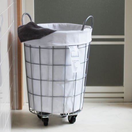 WIRE ARTS＆PRO LAUNDRY BASKET with CASTER 33L / ランドリーバスケット