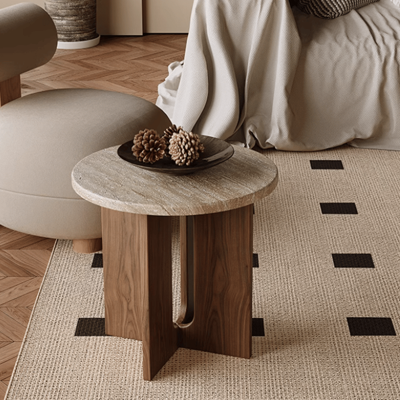 サイドテーブル】イタリア 象嵌 エイジング アンティークヴィンテージ