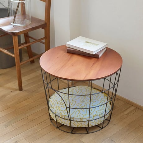 ペットの隠れ家にもなる バスケット テーブル