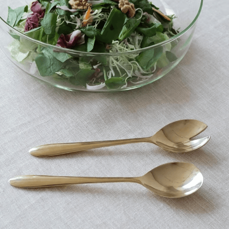 brass salad server スプーン