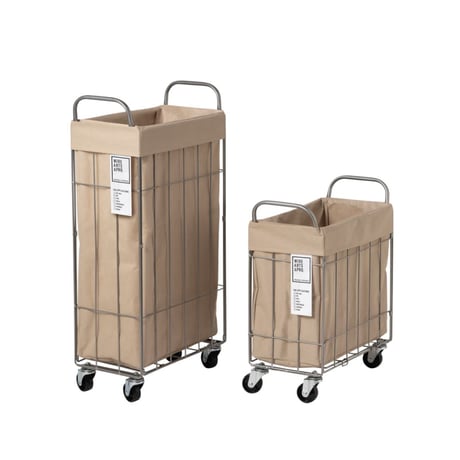 WIRE ARTS＆PRO FOLDING LAUNDRY BASKET with CASTER 28L SLIM / ランドリーバスケット
