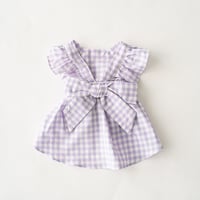 petme チェック柄リボンワンピース purple / pink / green