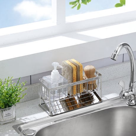 lux kitchen ハンギング スポンジラック stainless