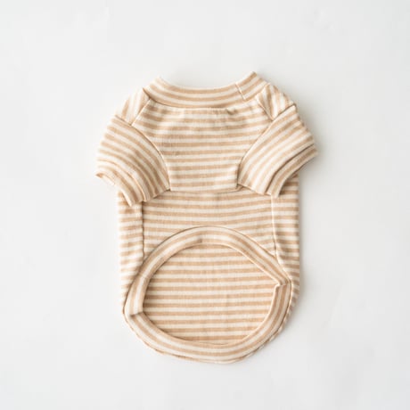 petme シンプルテイストハイネック border / brown