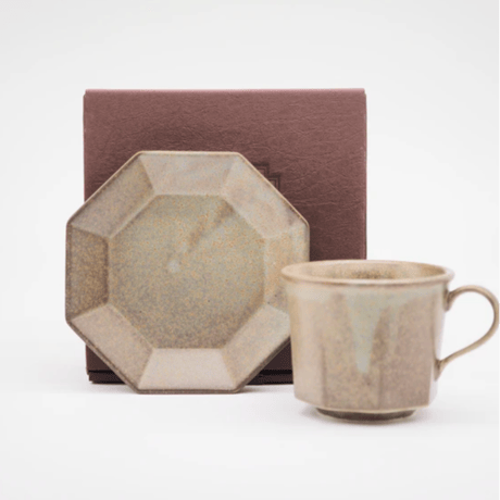 -Ancient Pottery- オクタゴナルカップアンドソーサー