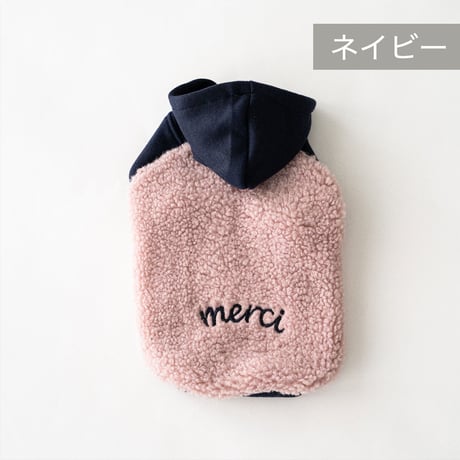 petme ボアパーカー[merci] naybe / gray