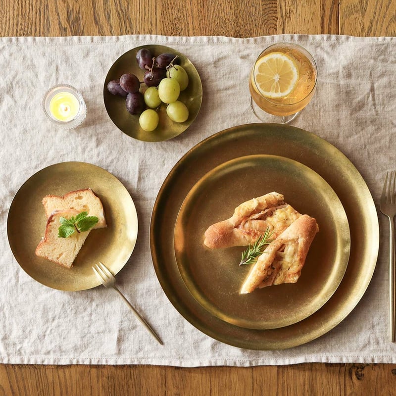 ステンレス ゴールドラウンドプレート | SALT(ソルト)公式インテリア