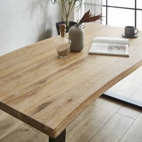 Natural oak Table ラバーウッド 160/180