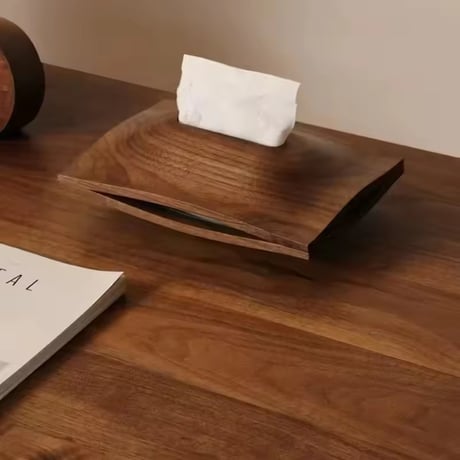 walnut デザインティッシュケース