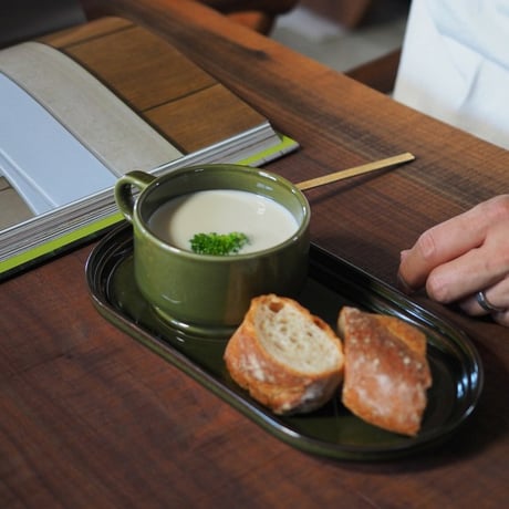 美濃焼スタッキングオーバルプレート
