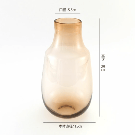 nuance glass フラワーベース -filter-
