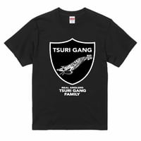 TSURIGANG エギロゴ　Tシャツ　ブラックver.2
