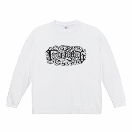 波モチーフロゴ　BIGシルエットロンT ver.1