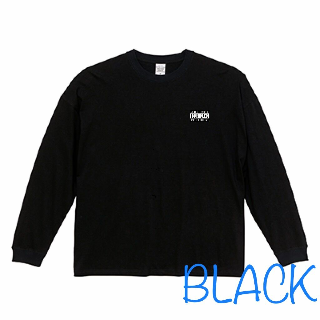 STRONG OURS ブラック ロンT カットソー STRONG OURS ブラック ロンT カットソー