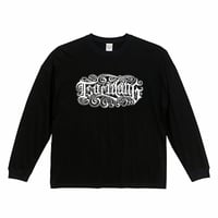 波モチーフロゴ　BIGシルエットロンT ver.1