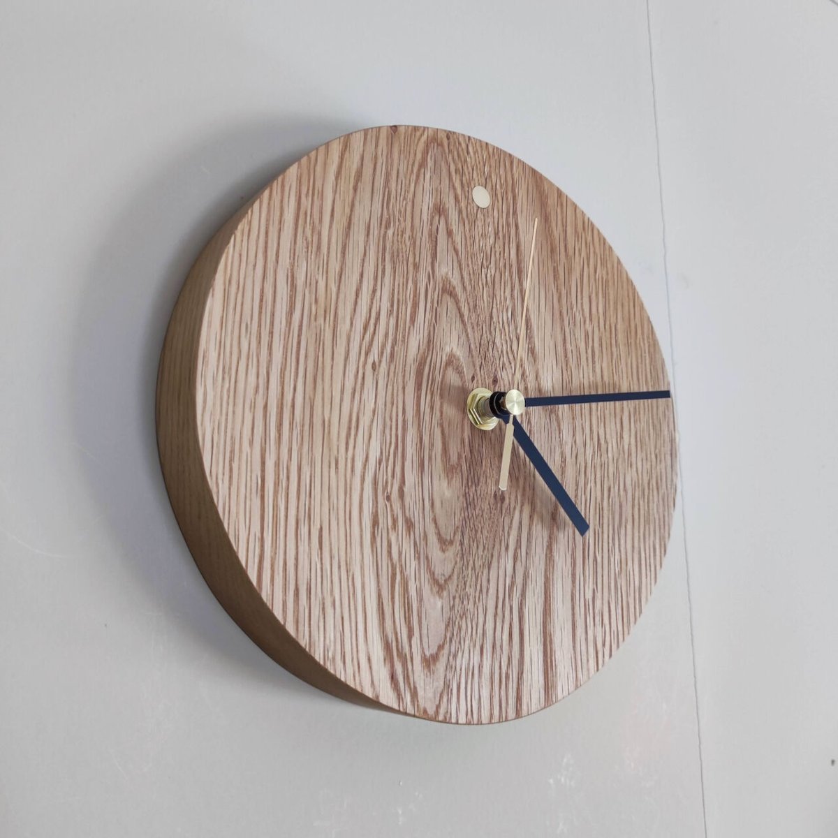studio PEAK▼HOUR 掛時計 置時計　チーク材　無垢材 studio PEAK▽HOUR 掛時計 置時計 チーク材 無垢材 studio PEAK▽HOUR