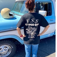 「FAT SPEED SHOP」Tシャツ（黒）