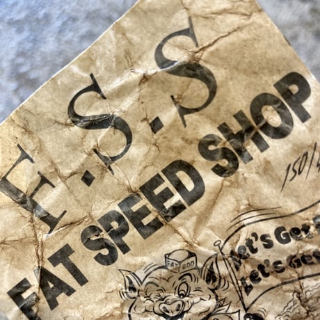 「FAT SPEED SHOP」BOO最弱&ゲキ弱ステッカー　oil finishバージョン