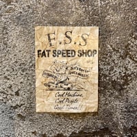 「FAT SPEED SHOP」BOO最弱&ゲキ弱ステッカー　oil finishバージョン